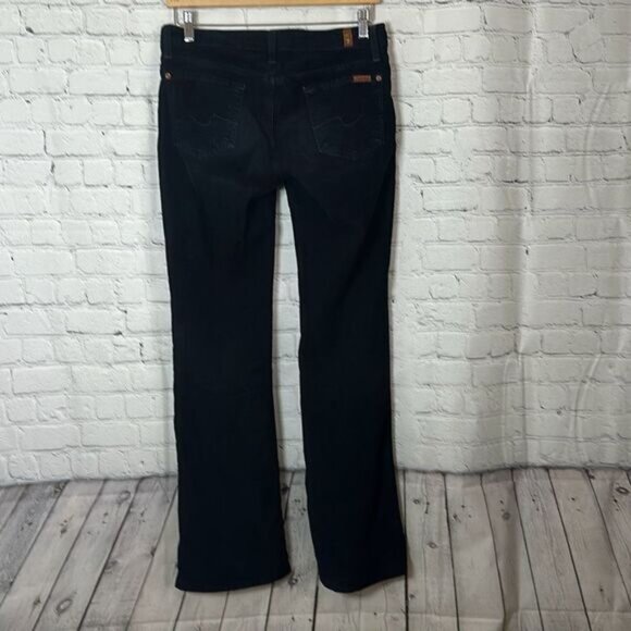 7 for all Mankind Womens Black Corduroy Pants size 26 cut # 717017 - Picture 6 of 10